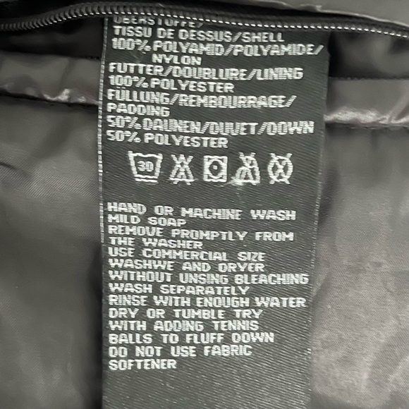 Avant Premier Homme Men’s Puffer Bomber Jacket Removable Hood Black Large - Picture 8 of 11